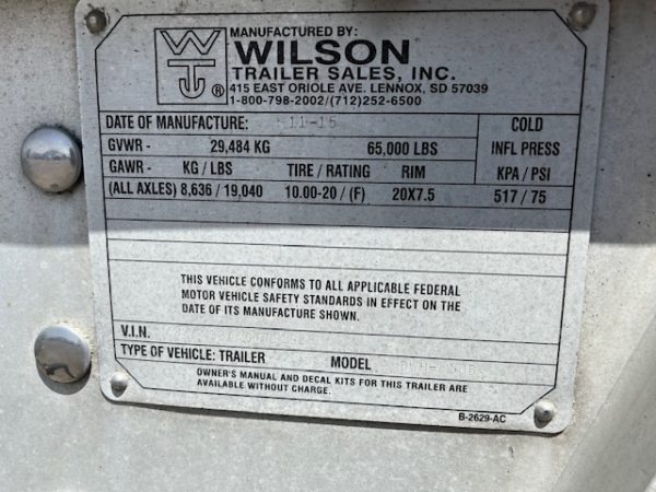 2016 Wilson 41' Hopper Bottom - Image 14