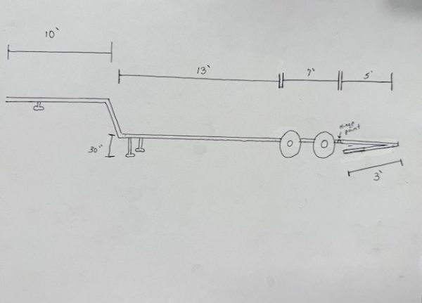 Hydraulic Tail Equipment Trailer - Image 2